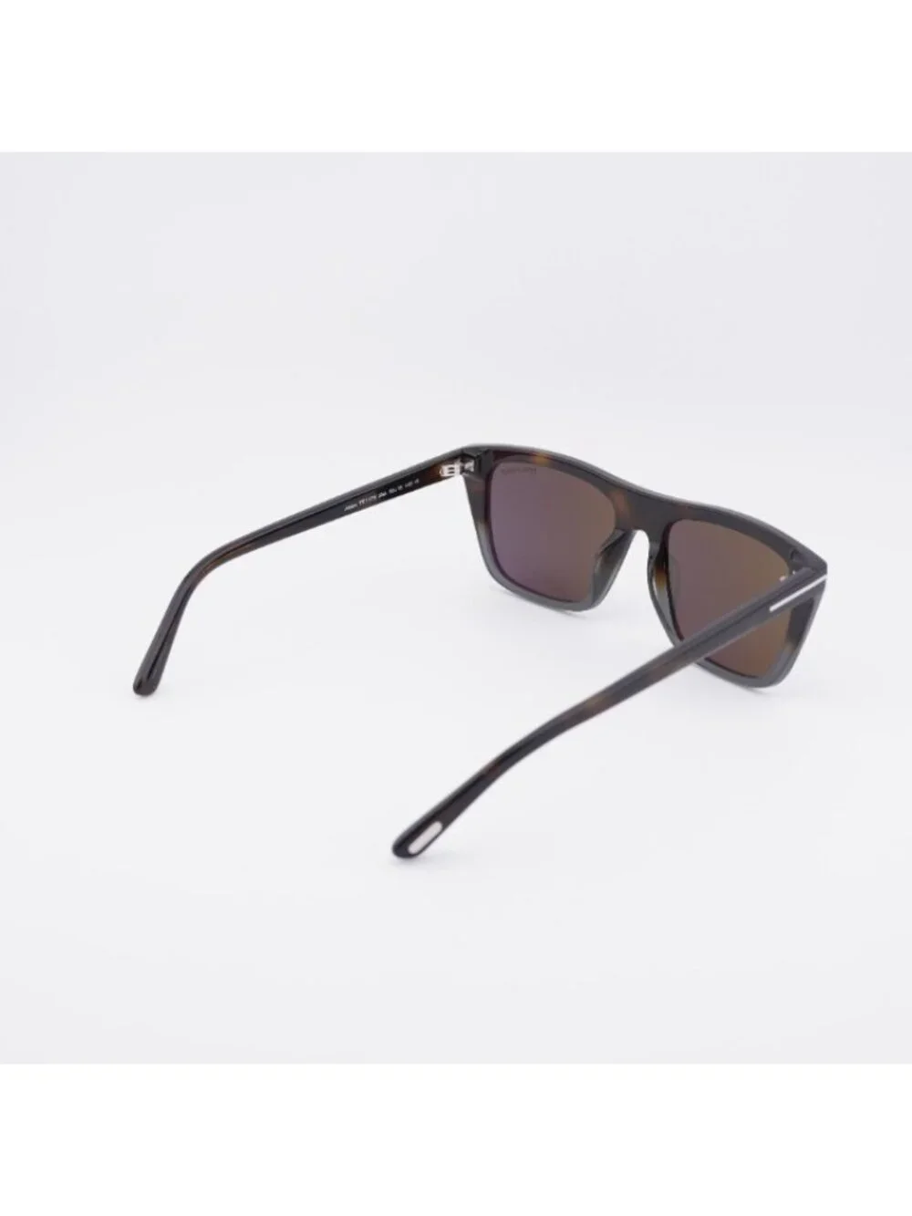 Tom Ford Asian FT1175 55A Sunglasses Coloured Havana Square Frame, Smoke Lenses